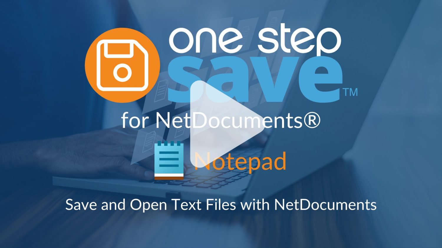 One Step Save | For NetDocuments
