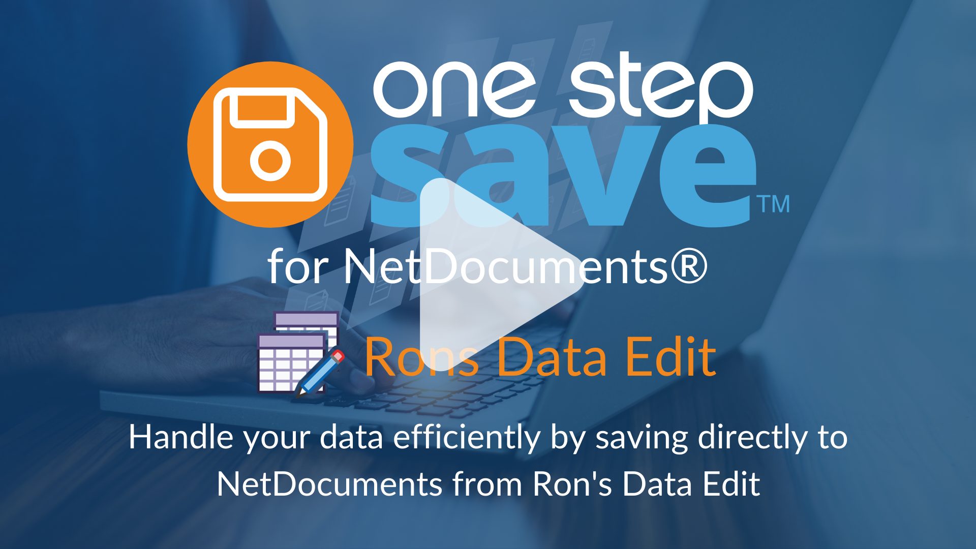 Ron's Data Edit video